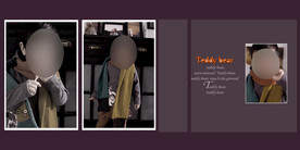 儿童相册照片模板 深色背景图片