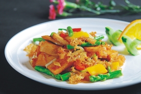 鲍鱼菇炒海蜇头