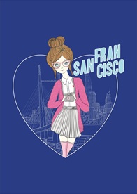 小清新涂鸦卡通插画