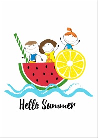 小清新涂鸦卡通插画