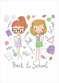 小清新涂鸦卡通插画