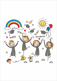 小清新涂鸦卡通插画