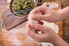 饺子锅贴馄饨图片