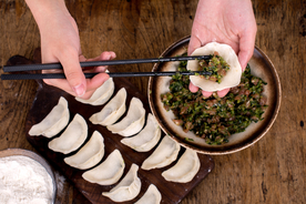 饺子锅贴馄饨图片