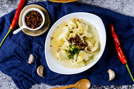 饺子锅贴馄饨图片