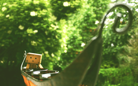 纸盒人盒子人萌宠图片