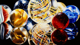 玻璃球弹珠图片