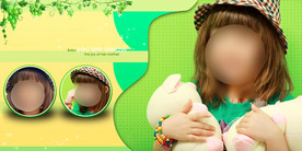 儿童相册模板图片