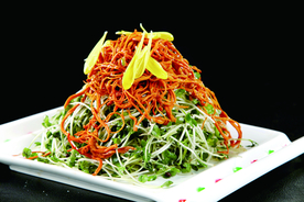 虫草花拌萝卜