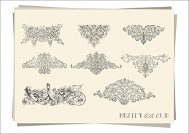 8款入花边手绘稿