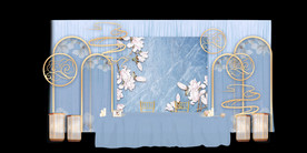 水墨新中国风婚礼设计背景