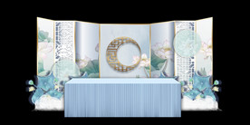 水墨新中国风婚礼设计背景