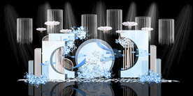 水墨新中国风婚礼设计背景