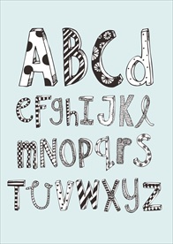 小清新涂鸦卡通插画