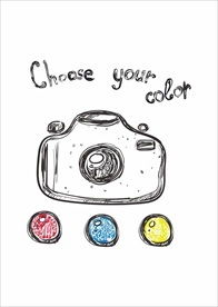 小清新涂鸦卡通插画