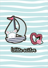 小清新涂鸦卡通插画