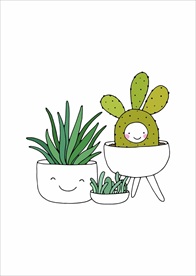 小清新涂鸦卡通插画