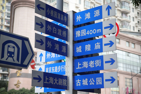 指示牌路牌导向指示图片