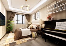 卧室 钢琴