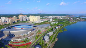 遂宁风光鸟瞰图