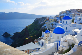 希腊 圣托里尼 伊亚小镇