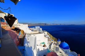 希腊 圣托里尼 伊亚小镇