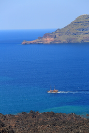希腊圣托里尼菲拉小镇