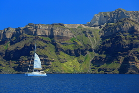 希腊圣托里尼菲拉小镇