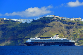 希腊圣托里尼菲拉小镇