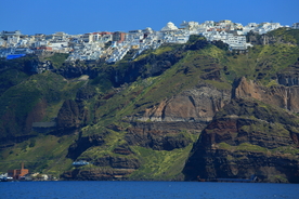 希腊圣托里尼菲拉小镇