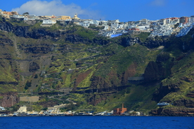 希腊圣托里尼菲拉小镇