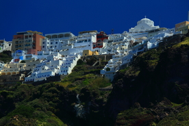 希腊圣托里尼菲拉小镇