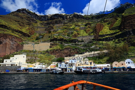 希腊圣托里尼菲拉小镇