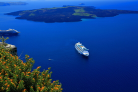 希腊圣托里尼菲拉小镇