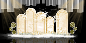 香槟色婚礼背景设计背景