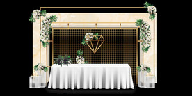 香槟色婚礼背景设计背景