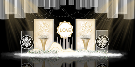 香槟色婚礼背景设计背景