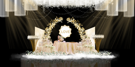 香槟色婚礼背景设计背景