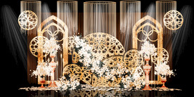 香槟色婚礼背景设计背景