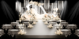 香槟色婚礼背景设计背景