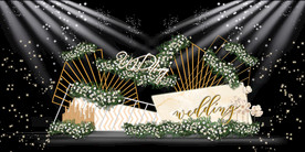 香槟色婚礼背景设计背景