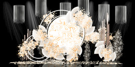 香槟色婚礼背景设计背景