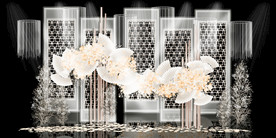 香槟色婚礼背景设计背景