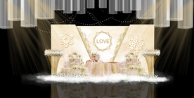 香槟色婚礼背景设计背景