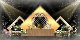 香槟色婚礼背景设计背景