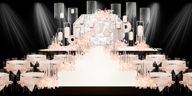 香槟色婚礼背景设计背景