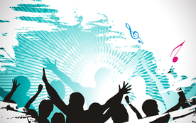 音乐背景音符素材图片