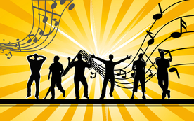 音乐背景音符素材图片