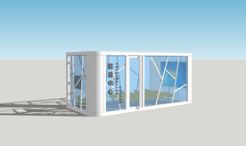 阳光房办公室效果图