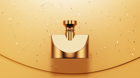 金色化妆品海报